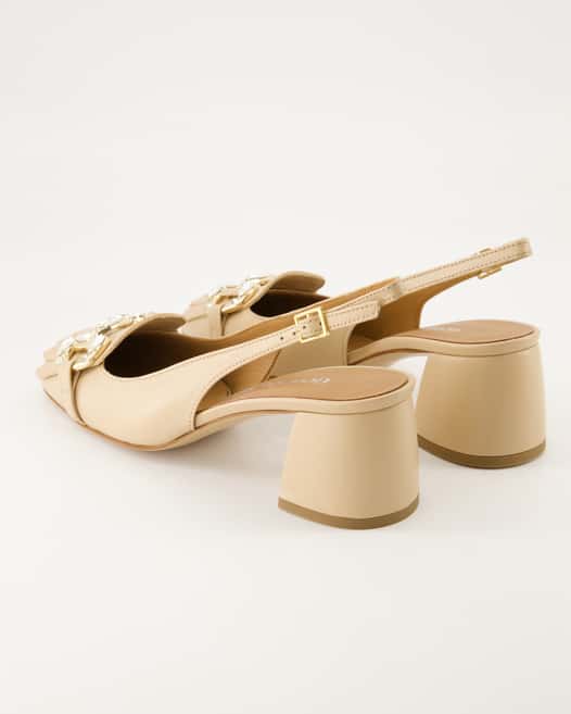 George Watts L6002 Slingpumps in Beige