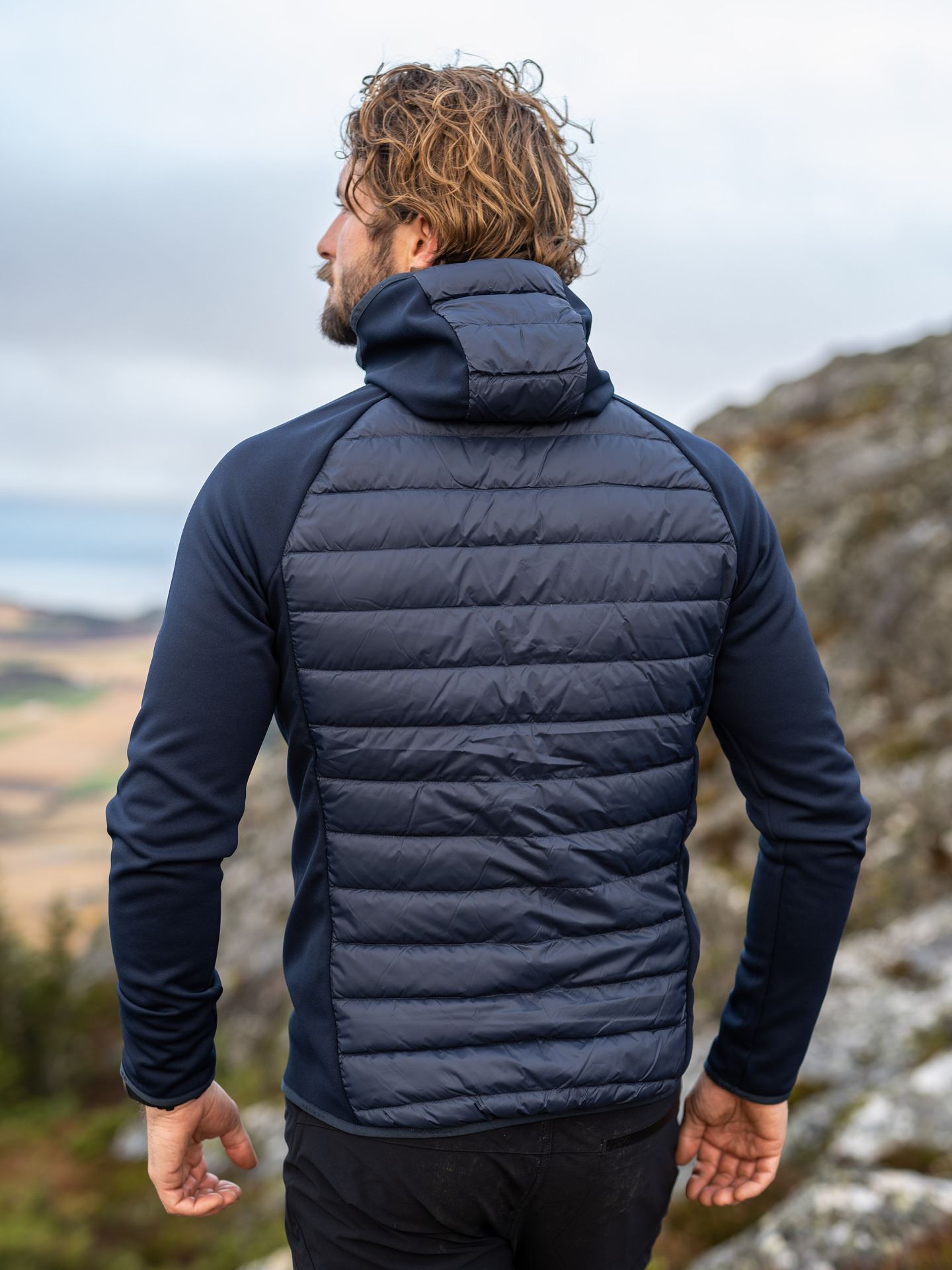 Down Hybrid Hood Jacket