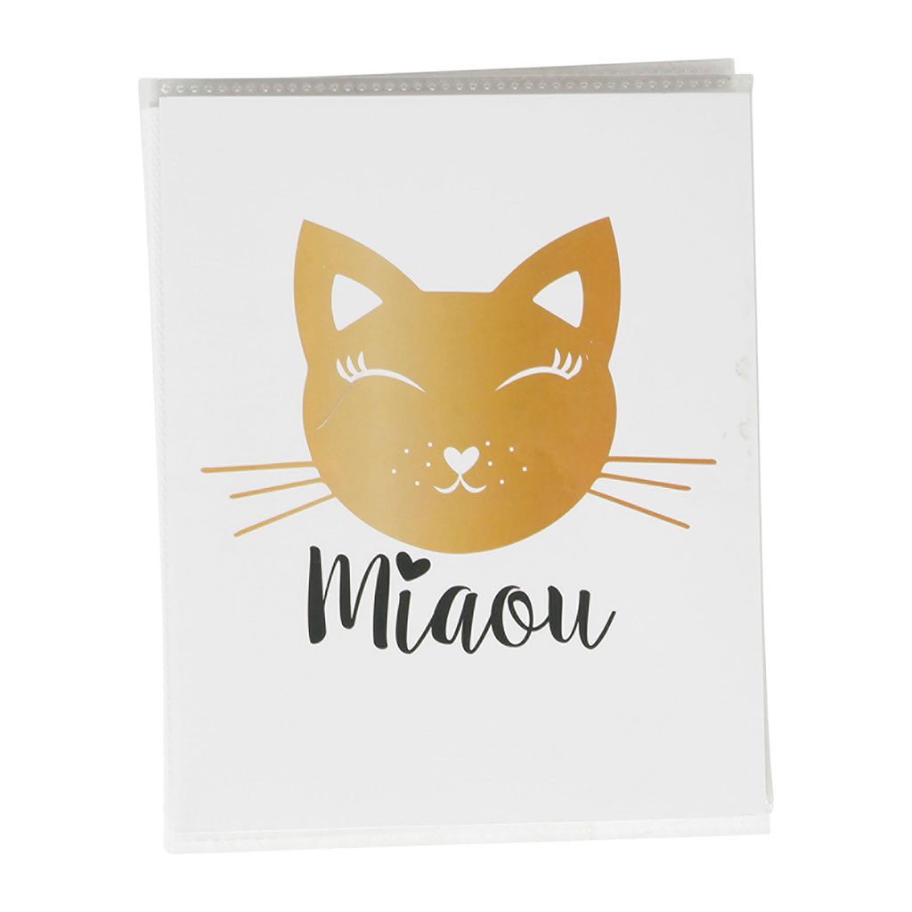 Album photos pochette chat 36 vues 13x16.5x0.8cm