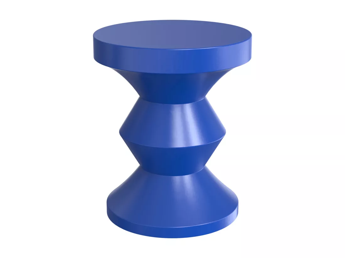 Table d'appoint en métal - Bleu - ZOLIMI