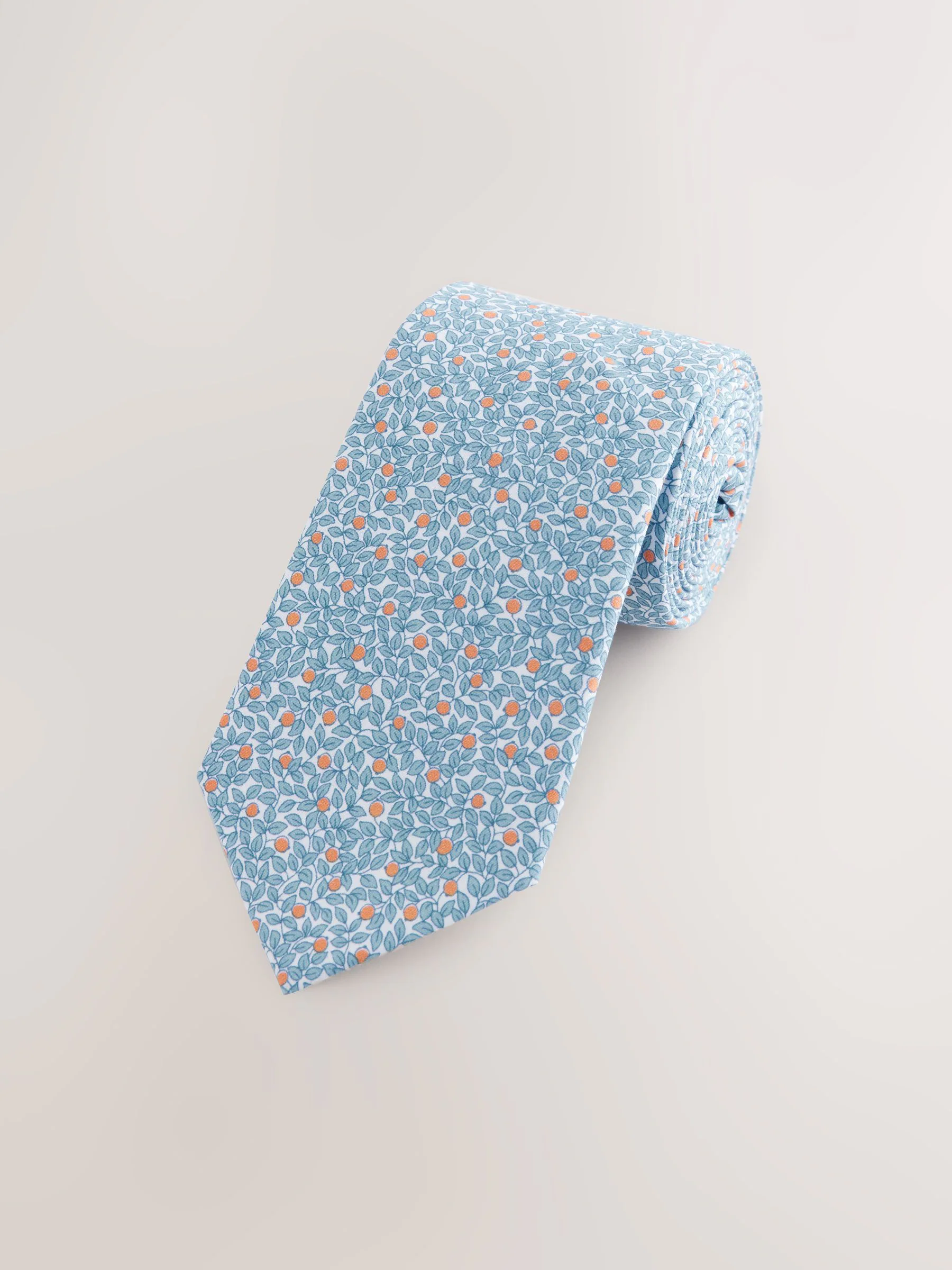 Hidcote bladeren - 100% Cotton Printed Tie