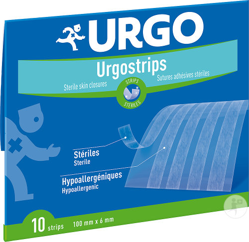 Urgo Urgostrips Sutures Adhésives Stériles 100x6mm Strips 10