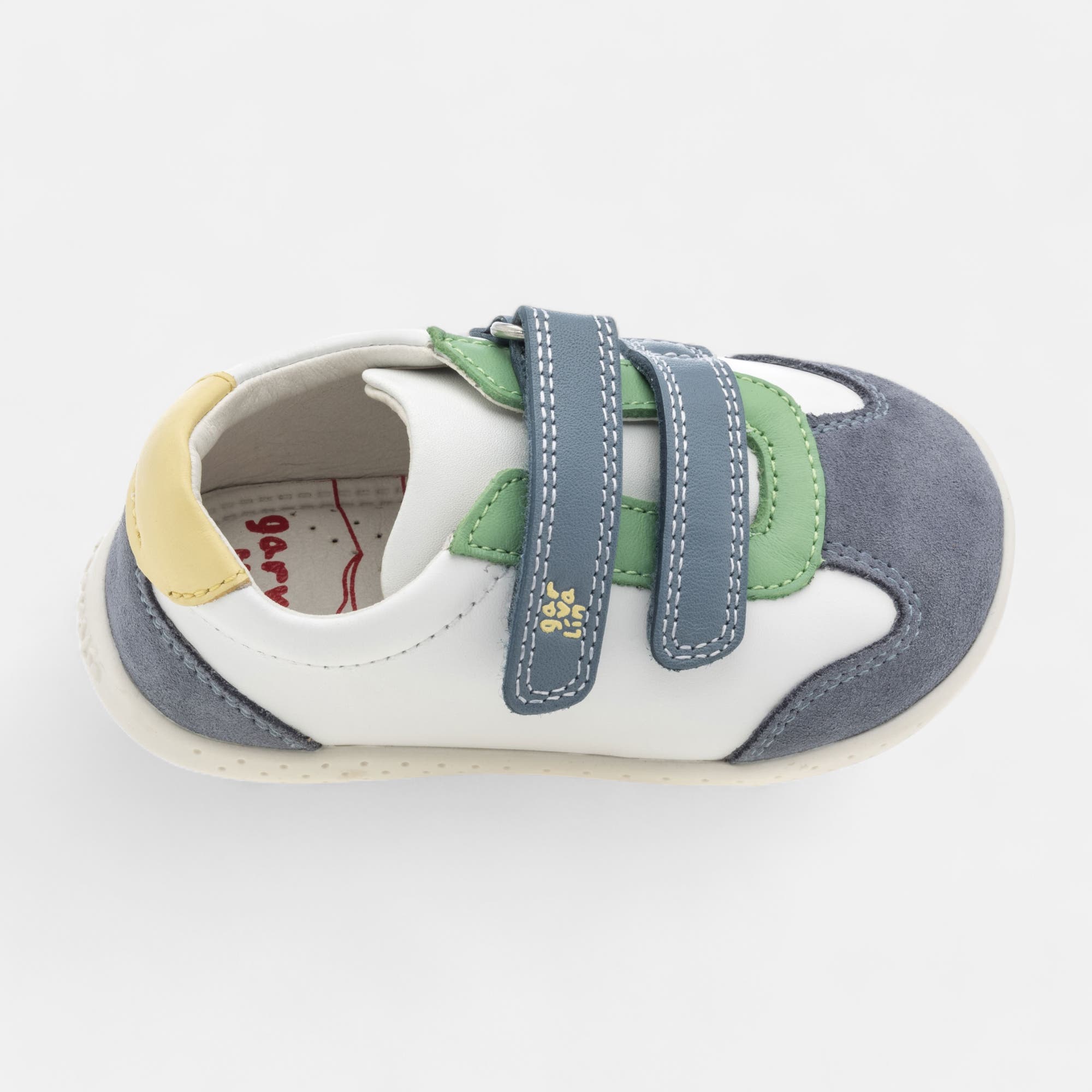 Baskets basses Bébé garçon en cuir blanc