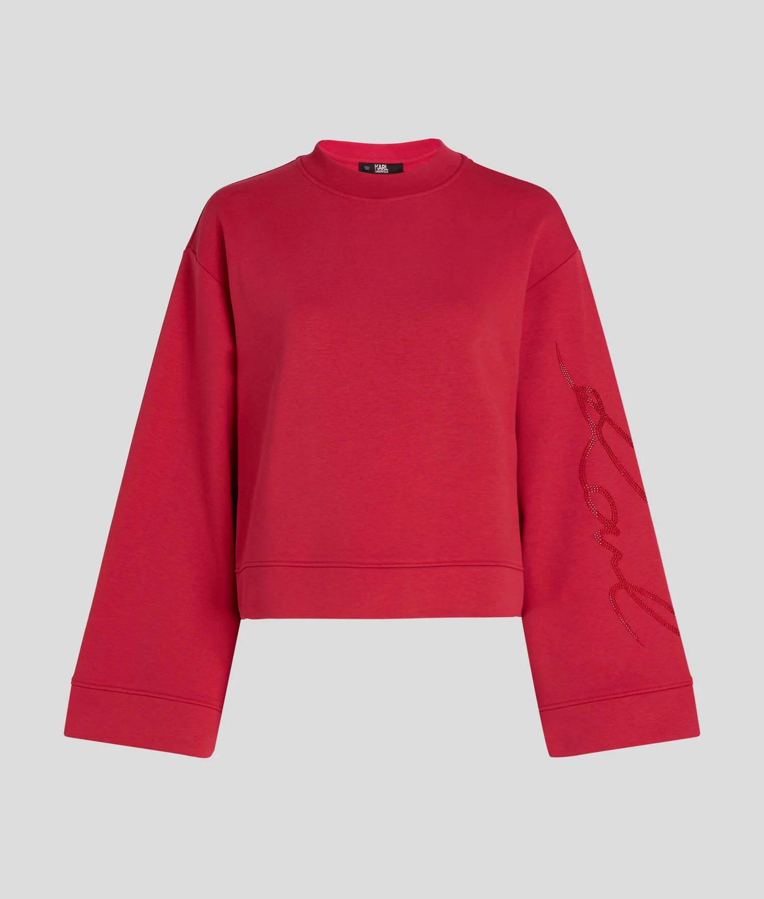 SWEAT-SHIRT KARL SIGNATURE À STRASS