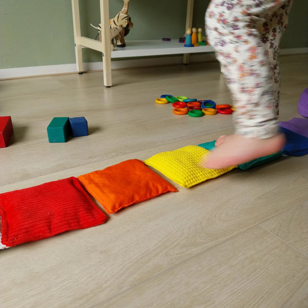 pit and play pittenzakken - regenboog - nu met gratis super confetti
