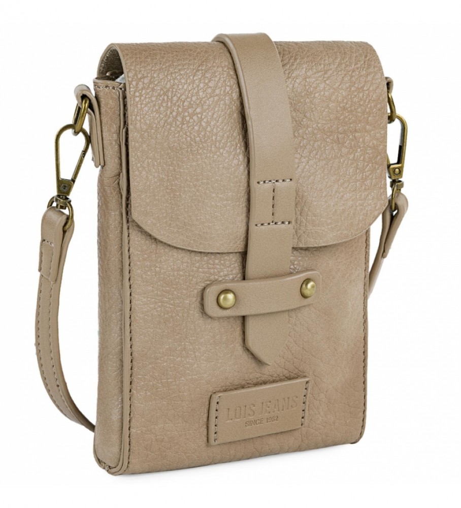 Bolsa de ombro Lois Calgary bege - 12,5 x 17 x 2 cm