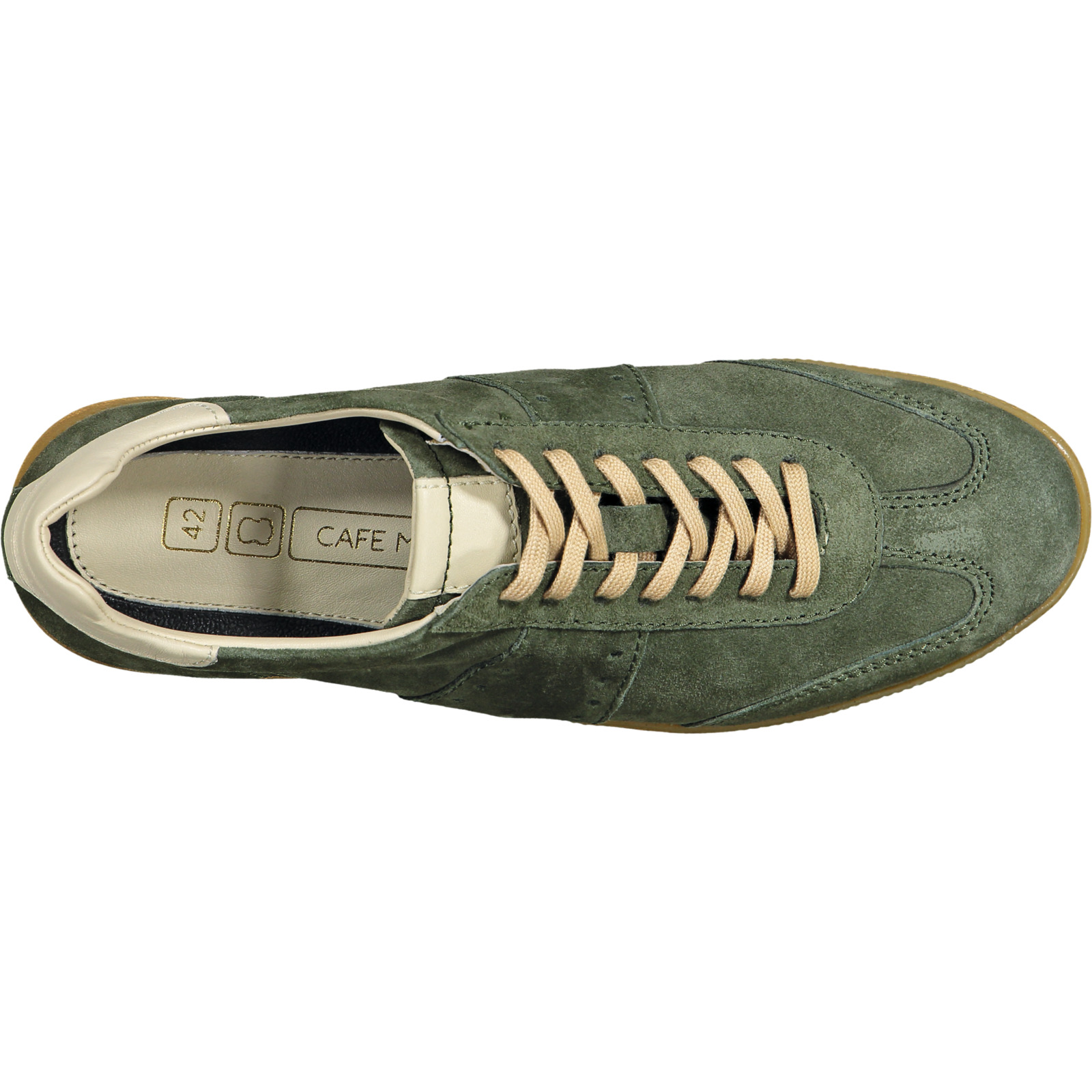 Cafe Moda Leder Sneaker Hr., 44, grün