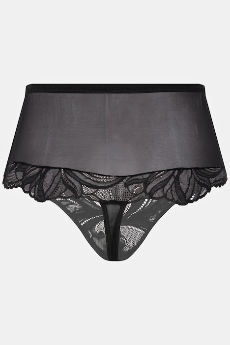 Stringpanty, High Waist, Ouvert-Öffnung im Schritt