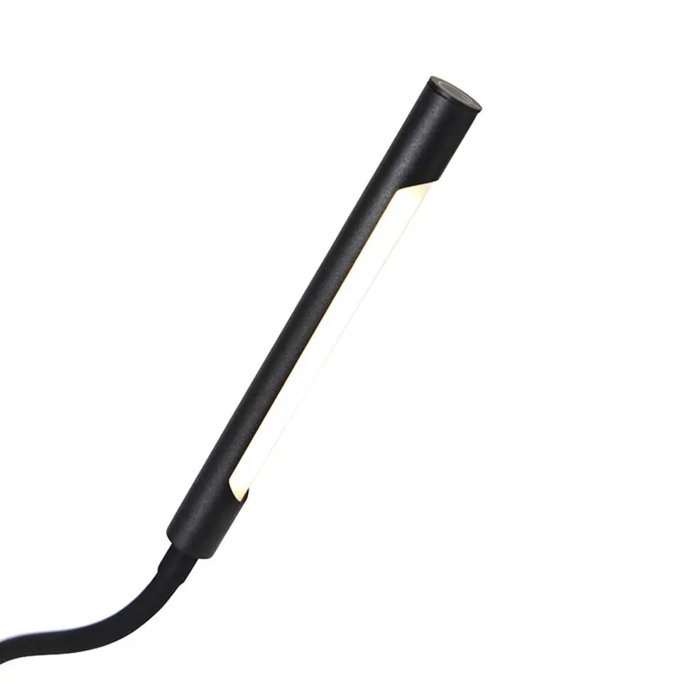 Qazqa vloerlampen palka zwart geïntegreerde led