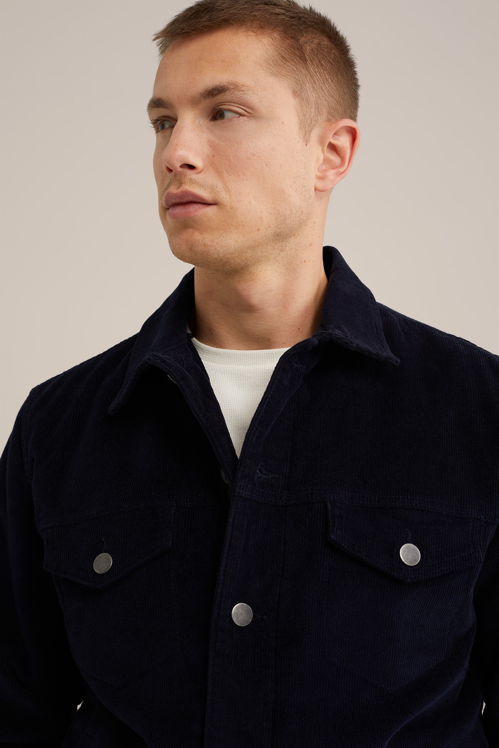 corduroy jack WE Fashion Donkerblauw