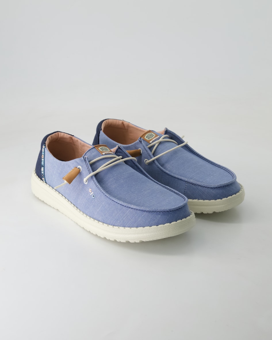 Hey Dude Wendy Chambray Sneaker in Blau