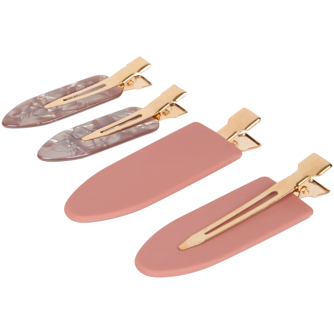 Haarclips 4 stuks | diverse kleuren