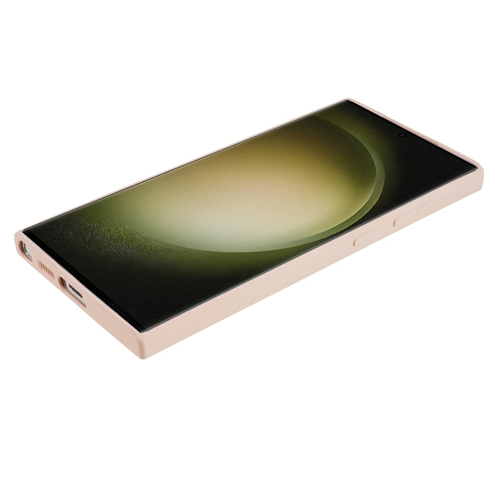 Samsung Galaxy S23 Ultra 5G Gummi Case Hülle mit Kameraschutz - Rosa (Matt)