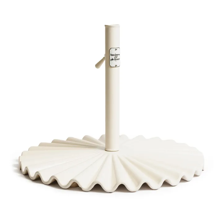 Business & Pleasure Co. Pied de parasol moulé | Blanc