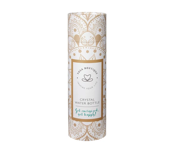 YOGA BOUTIQUE Get energized, get happy! Crystal Water Bottle Amethyst silber