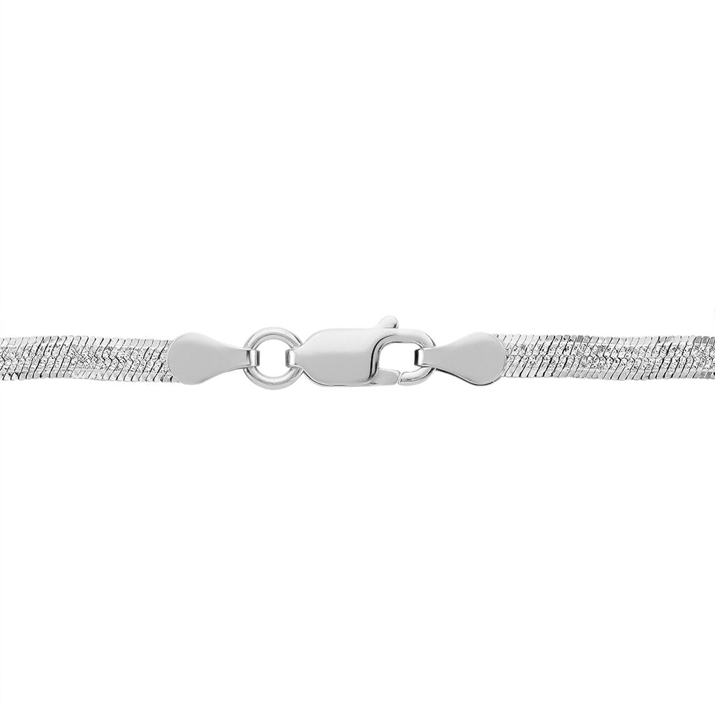 Collier Leonte Argent Blanc