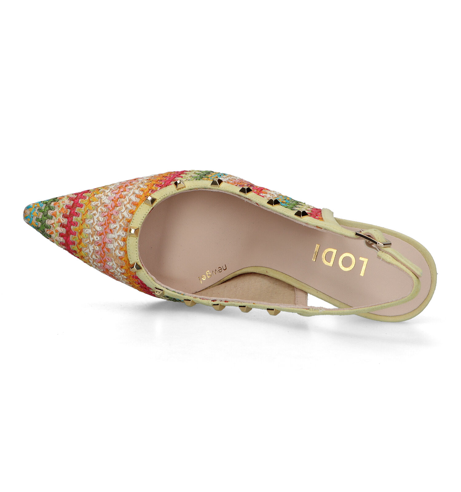 Slingbacks geel