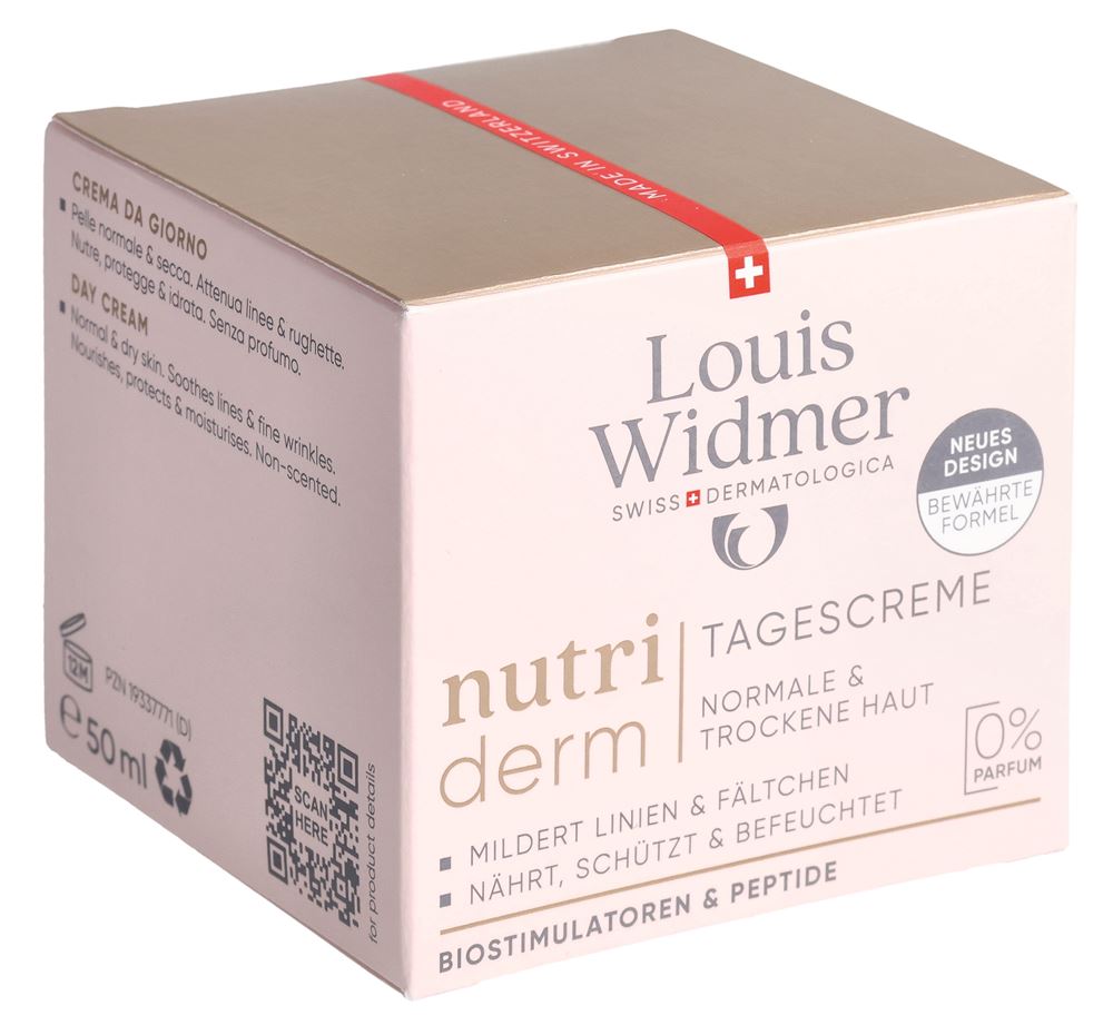 LOUIS WIDMER Nutriderm Tagescreme Creme ohne Parfum 50 ml