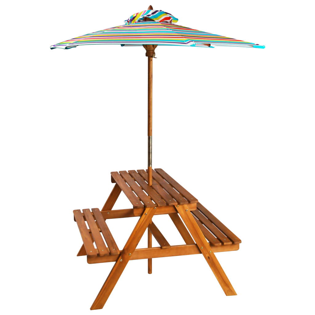 Salon de jardin pour enfant avec parasol