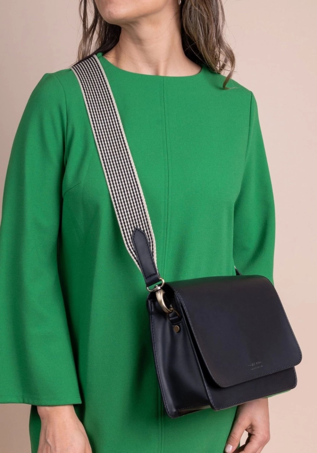 O My Bag Handtasche Audrey Apple Leather Black