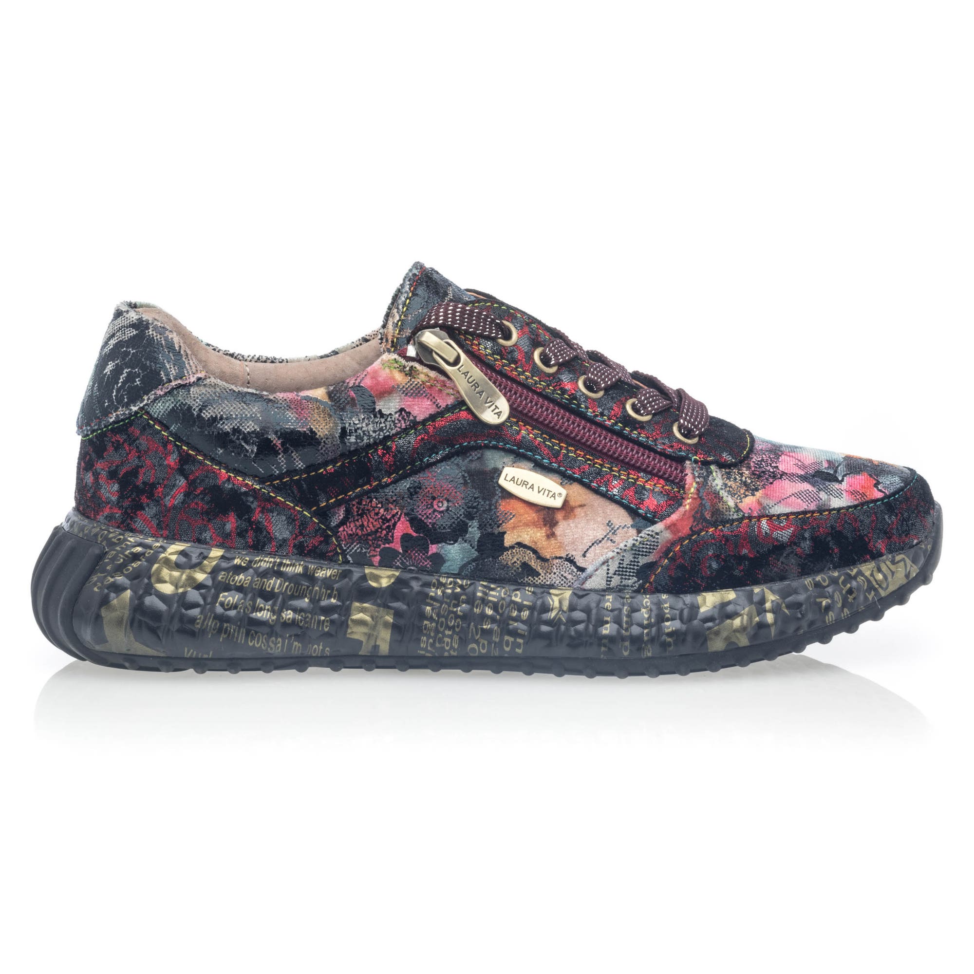 Baskets basses Femme bordeaux