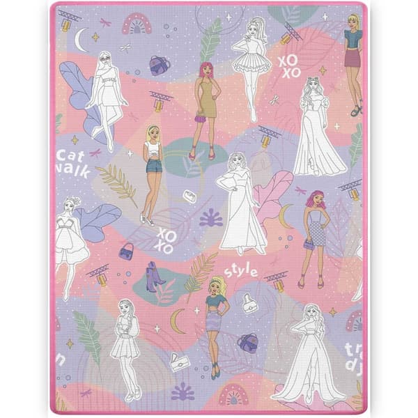 Fargerik og rullbar skummatte for barn, 120 x 90 x 0,3 cm - Ricokids RK-344