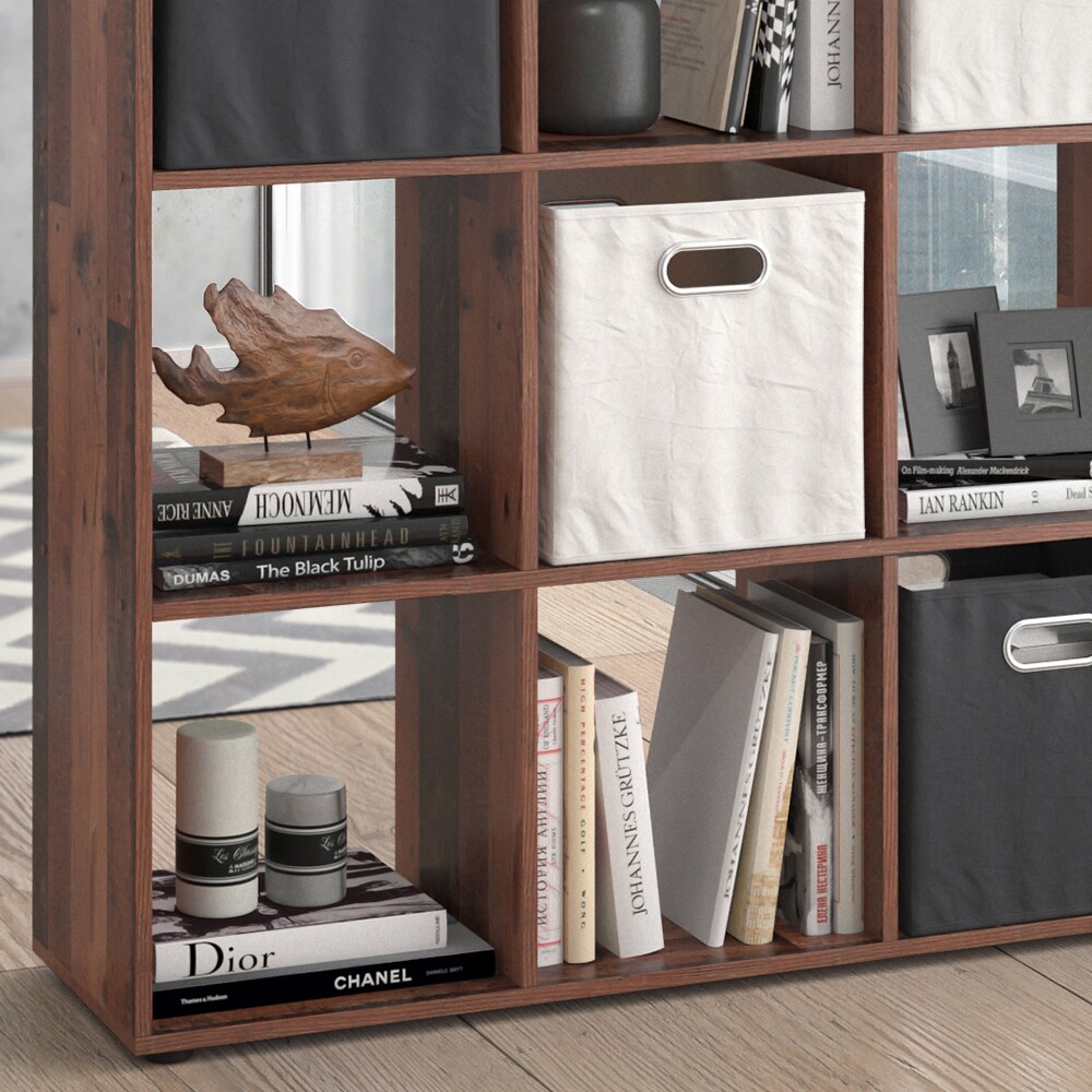 Vicco Raumteiler Standregal Bücherregal Nove 9 Fächer Old Style Hochregal