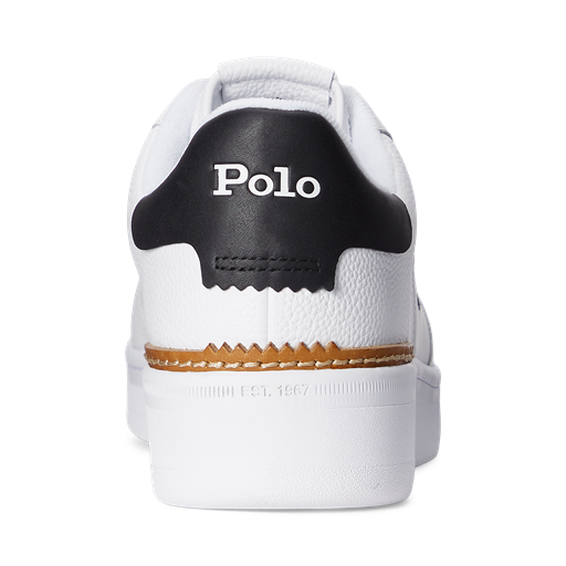 Ralph Lauren Masters Court Sneakers, White/Black, 43