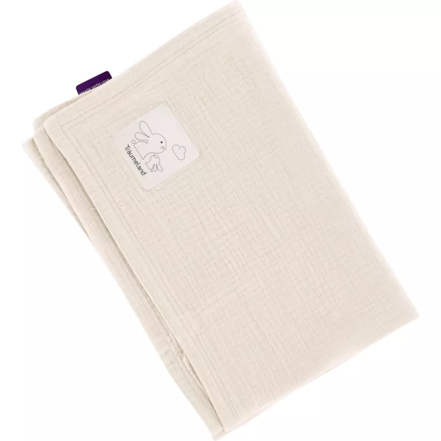 Träumeland Babydecke Musselin beige 75 x 100 cm