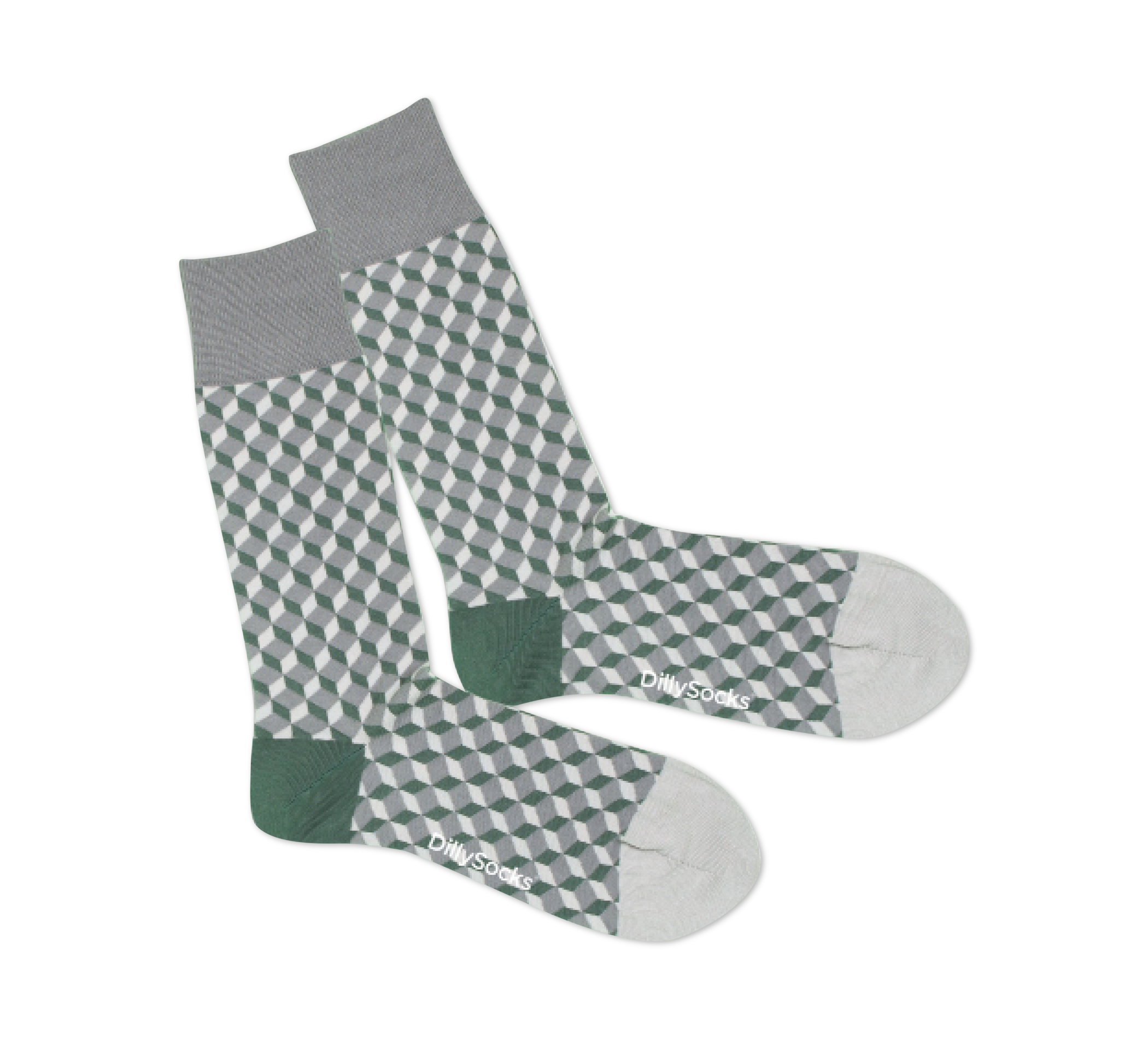 Dillysocks Olive Dice