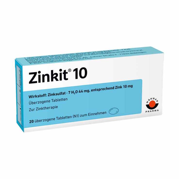 Zinkit 10 überzogene Tabletten, 20 St