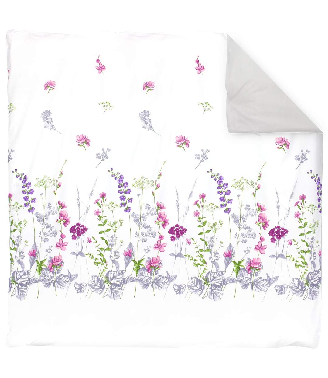 Parure de lit 300x240 cm coton PRETTY blanc