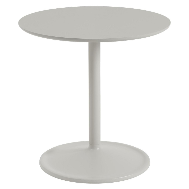 Muuto Soft bijzettafel Ø48x48 Grey Linoleum