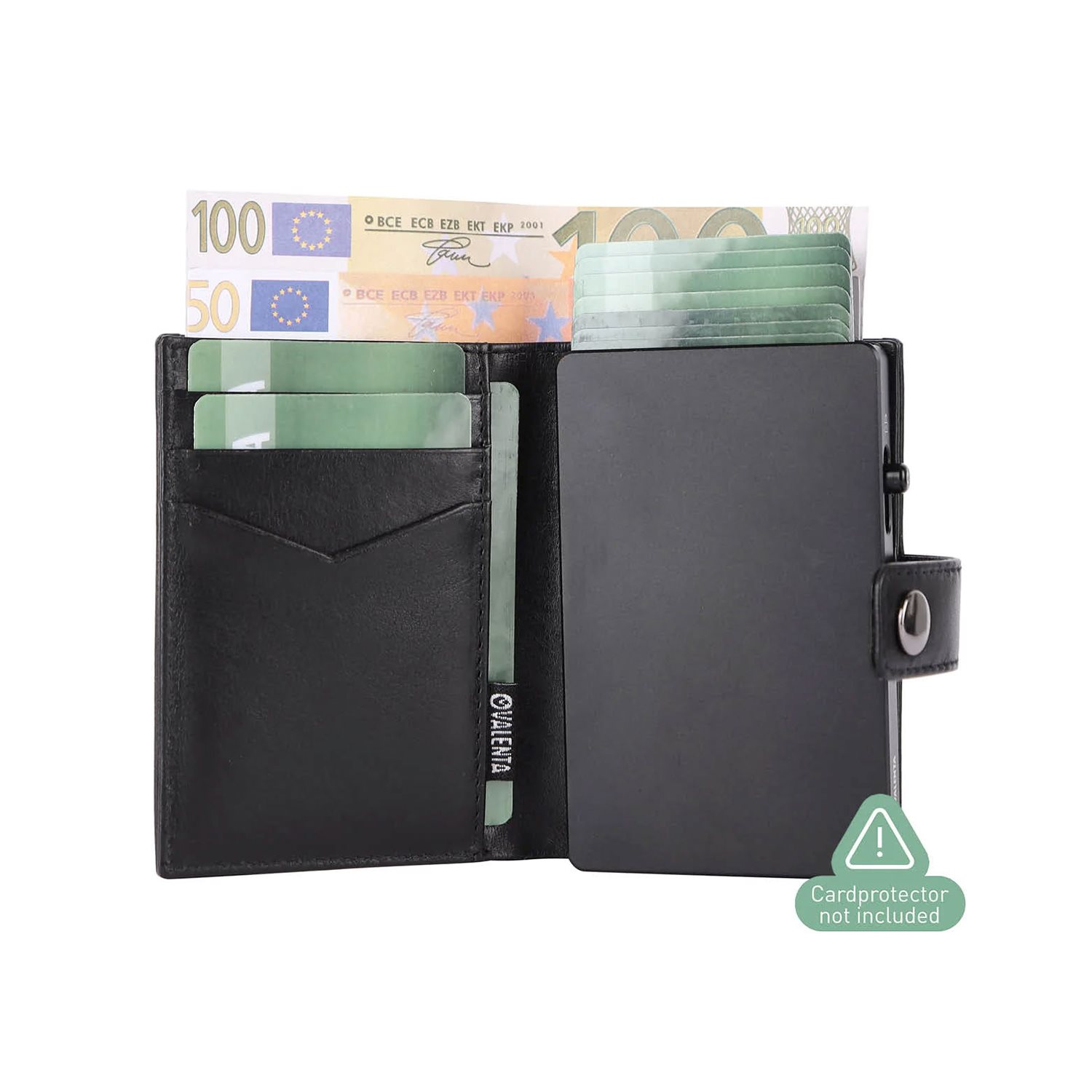 Valenta Card Wallet Leather MagSafe Luxe black