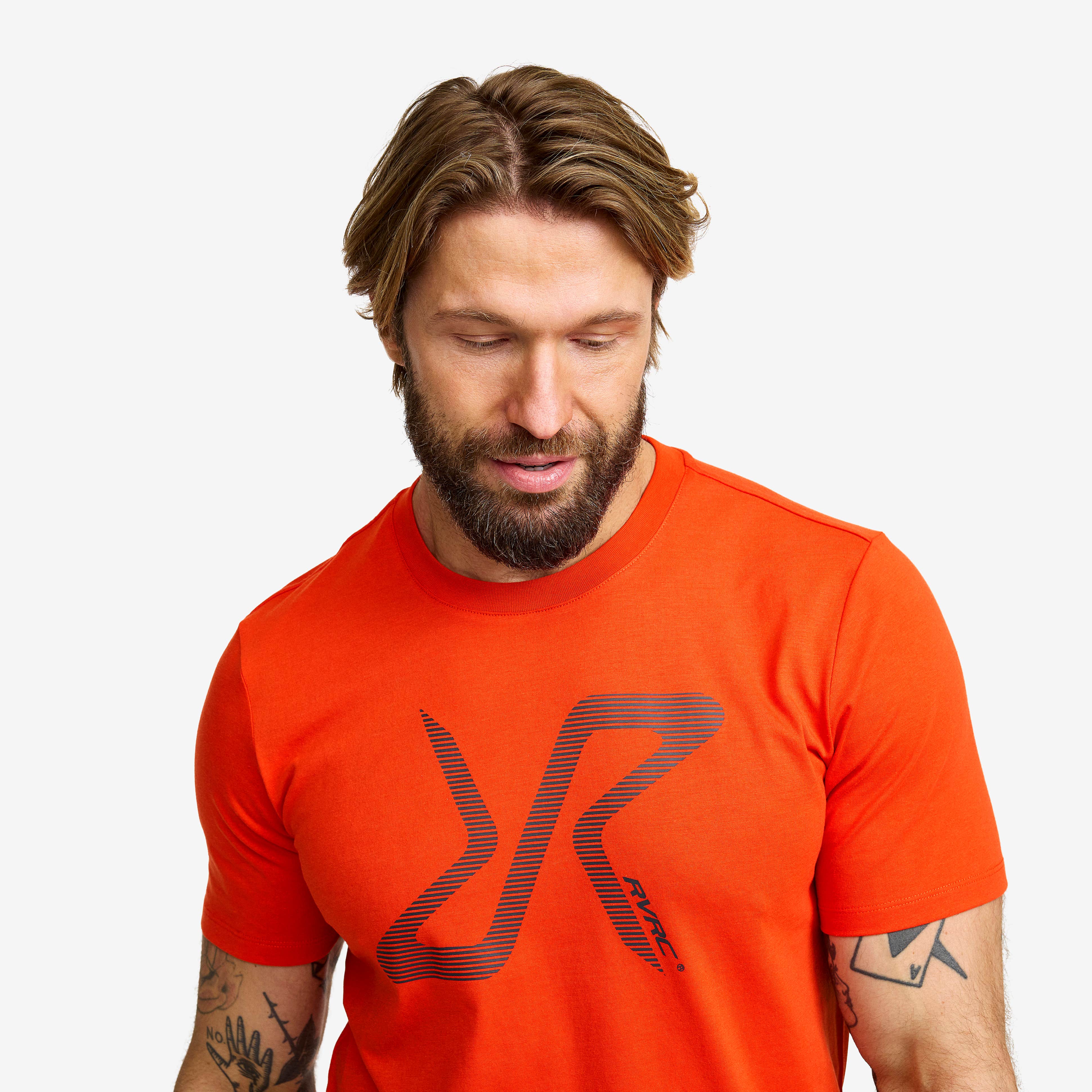 Easy Graphic Logo T-Shirt Herre Pureed Pumpkin