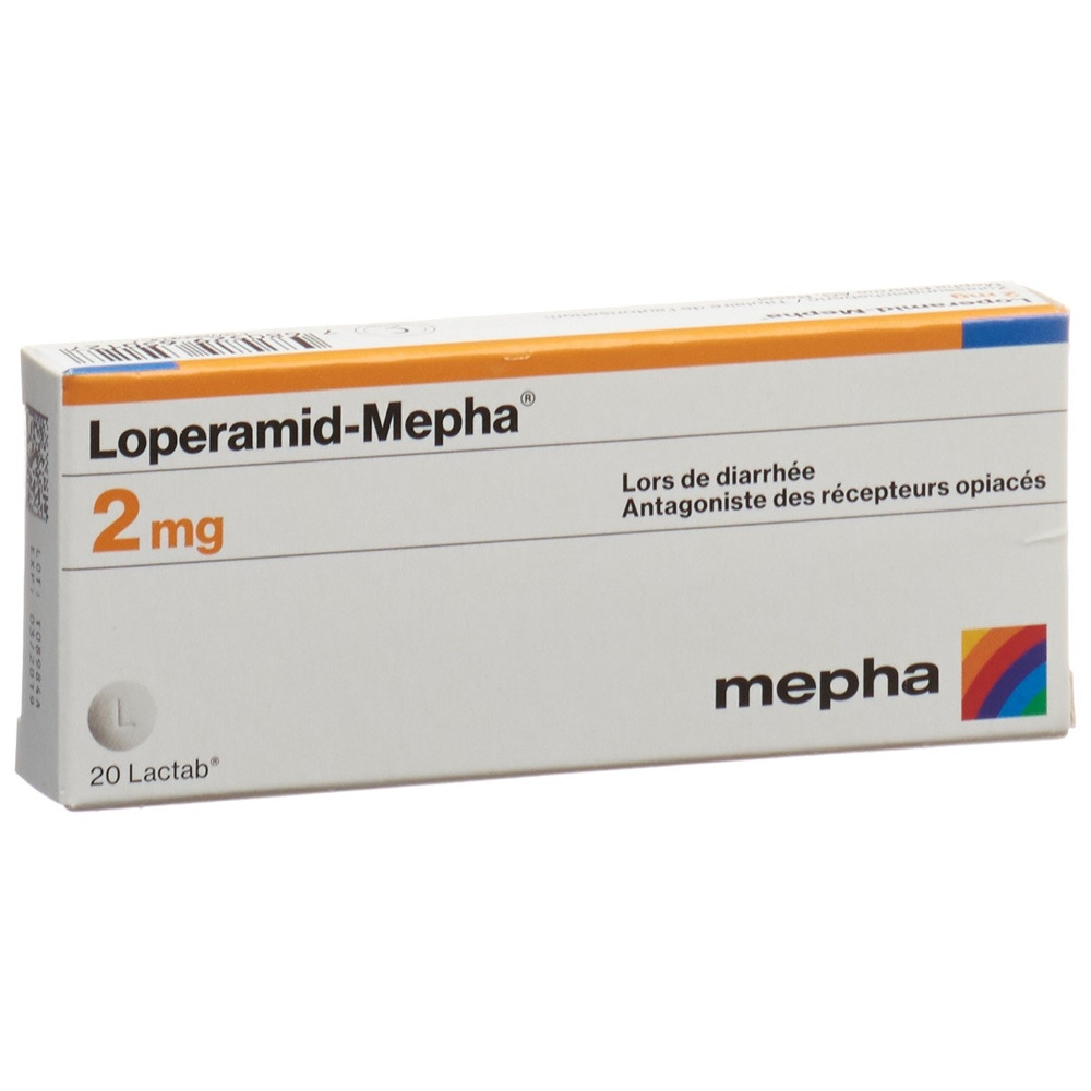 LOPERAMIDE Mepha Lactab 2 mg Blist 20 Stk