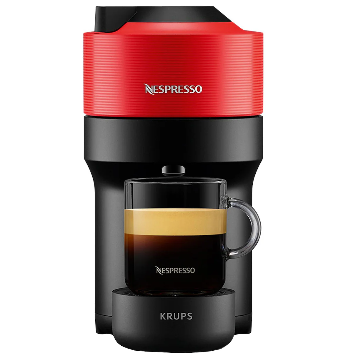 Nespresso Vertuo Pop kapselmaskin av Krups XN920510WP (spicy red)