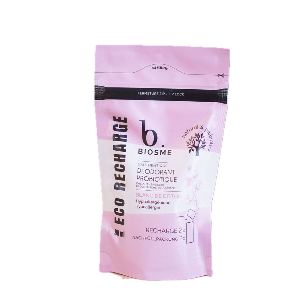 BIOSME Deodorant probiotisch liq Blanc de coton Nachfüllpackung Fl 80 ml
