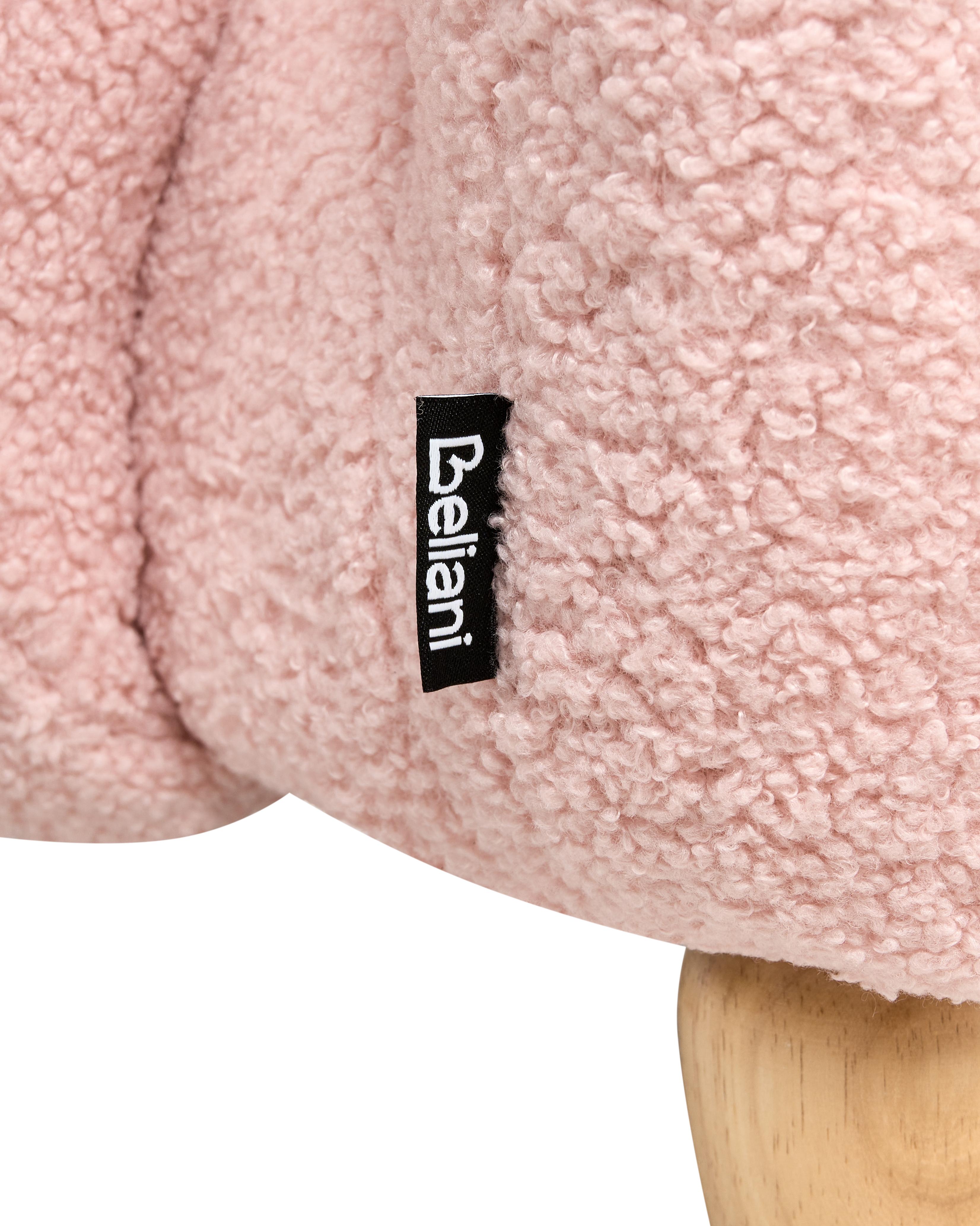 Kinderfauteuil Konijn KANNA Bouclé Pastelroze