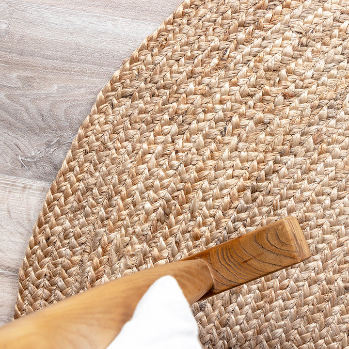 Jute vloerkleed - Fair Rond Naturel  | Back to nature!