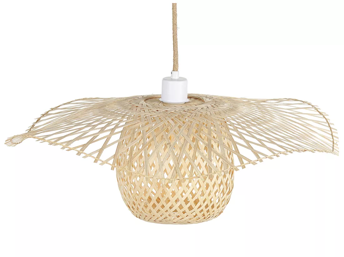 Lampe suspension BONITO Bambou Marron clair