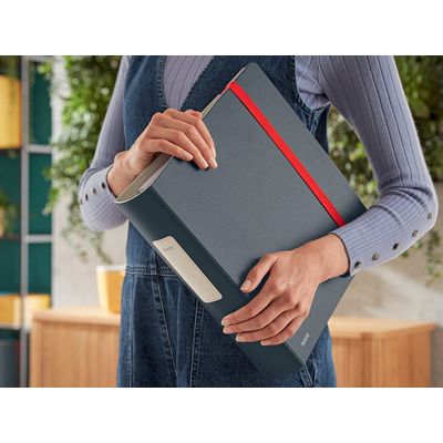 Leitz 180° Active Cozy - Classeur à levier - Dos 80 mm - A4 - gris
