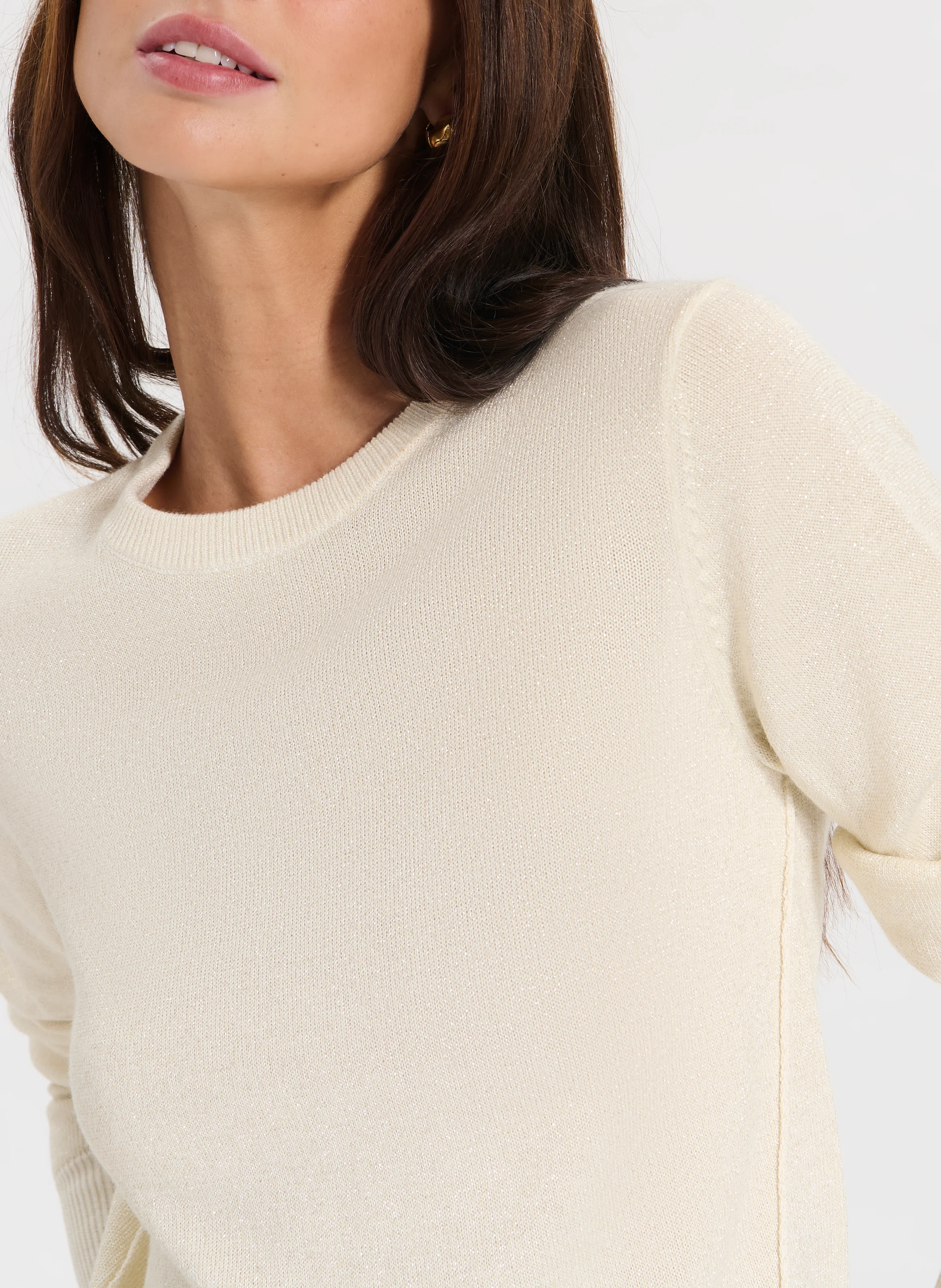 PUCCINO - Pull droit en maille | Doré
