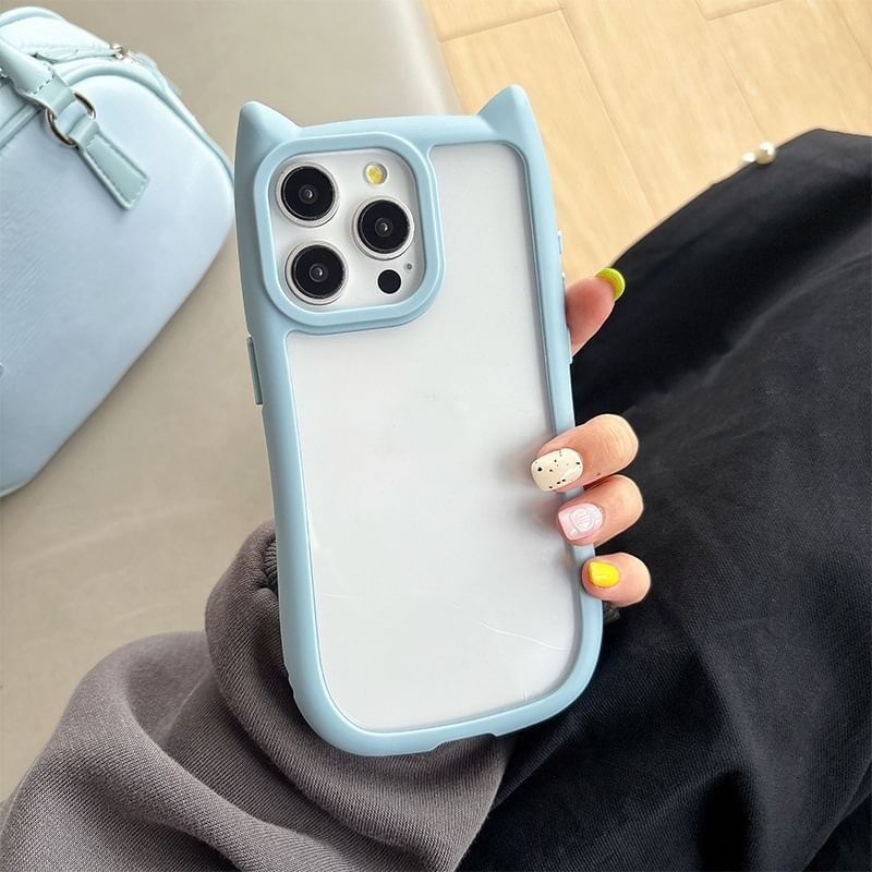 Tondephiry - Telefoonhoesje met kattenoren voor iPhone 11, 11 Pro Max, 12/12 Pro, 12 Pro Max, 13, 13 Pro, 13 Pro Max, 14, 14 Plus, 14 Pro, 14 Pro Max, 15, 15 Pro, 15 Pro Max