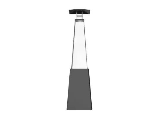 UMBRELLA BS COULEUR ACIER NOIR AVEC TUYAU ET RÉDUCTEUR