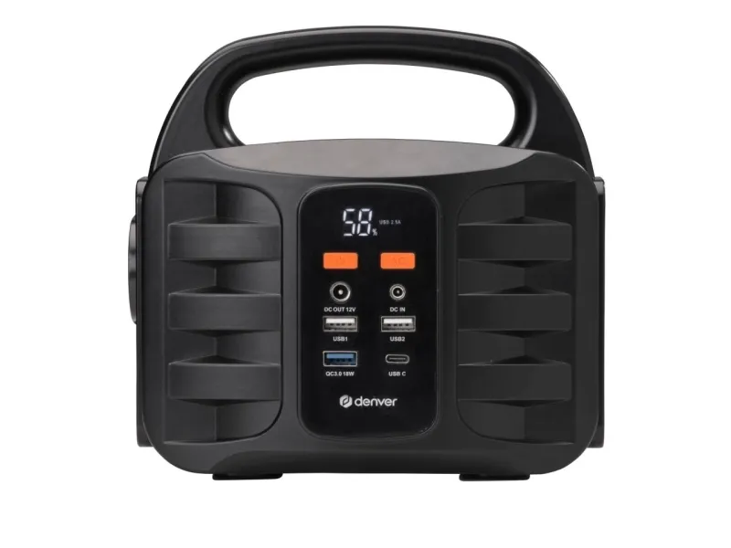 DENVER PPS-42000 - Powerbank - 42000 mAh - 18 Watt - 10 A - QC - 3 output-stikforbindelser (2 x USB, 24 pin USB-C)