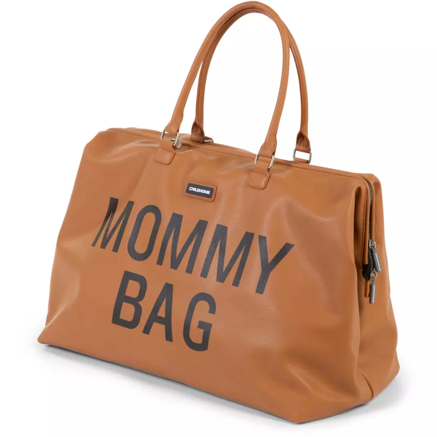 CHILDHOME Mommy Bag Lederlook braun