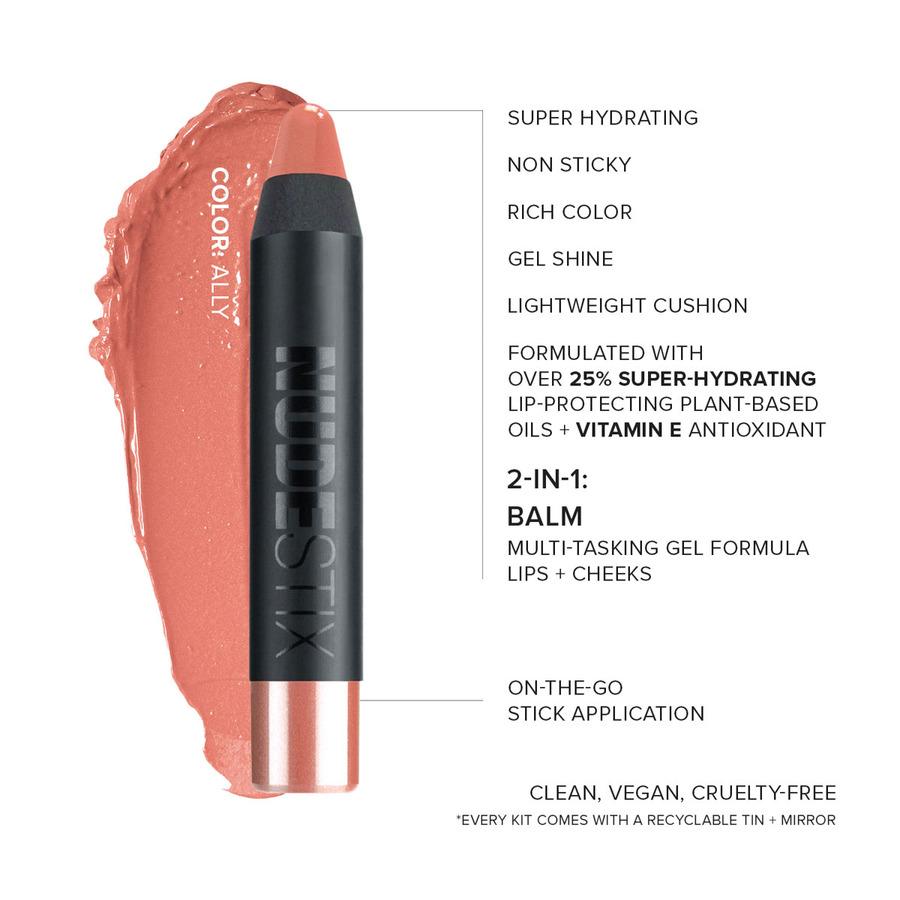 Nudestix Nude Natural Lips Founders Mini Lip Kit 3pcs