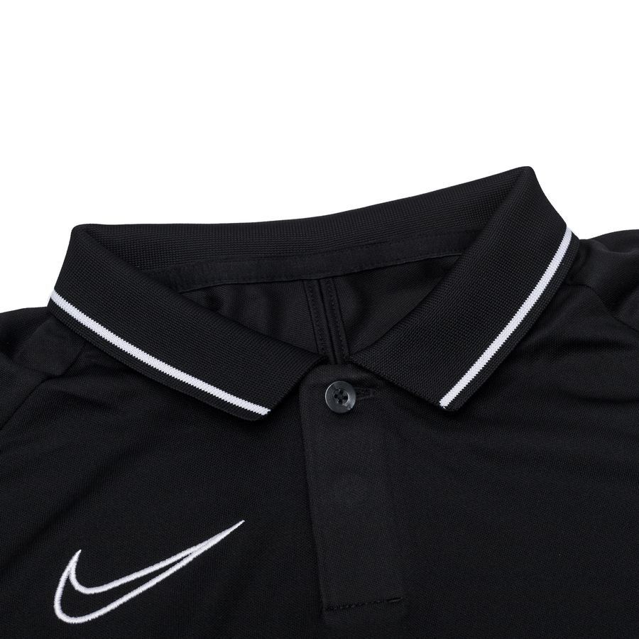 Nike Polo Dri-FIT Academy 21 - Noir/Blanc/Gris Enfant