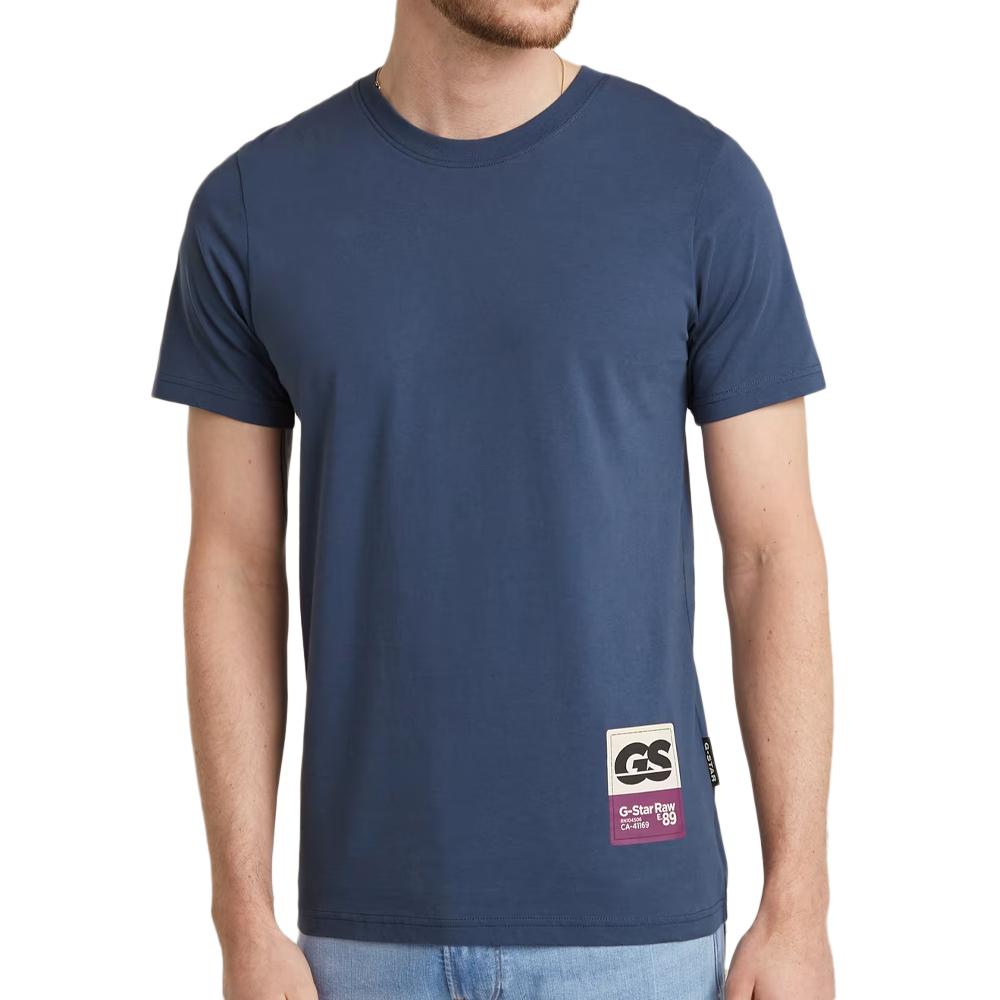 T-shirt Bleu Homme G-Star Raw D23730